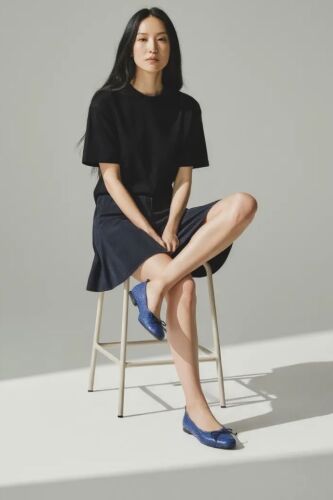 Fitbas 111803 425 Kadın Lacivert Mat Deri Büyük & Küçük Numara Babet - Fitbas