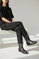 Fitbas 111862 014 Kadın Siyah Büyük Numara Bot - 4