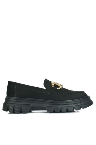 Fitbas 111975 008 Kadın Siyah Süet Büyük & Küçük Numara Ayakkabı - Fitbas