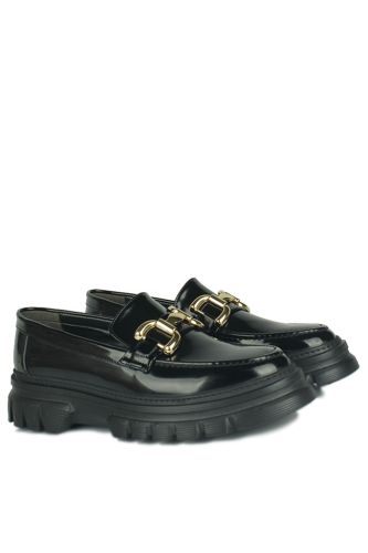 Fitbas 111975 020 Kadın Siyah Rugan Büyük & Küçük Numara Ayakkabı - Fitbas (1)