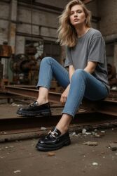 Fitbas 111975 020 Kadın Siyah Rugan Büyük & Küçük Numara Ayakkabı 