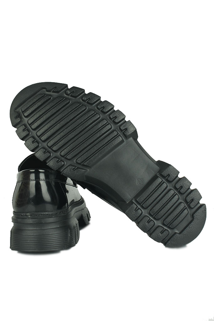 Fitbas 111975 020 Kadın Siyah Rugan Büyük & Küçük Numara Ayakkabı