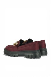 Fitbas 111975 627 Kadın Bordo Süet Büyük & Küçük Numara Ayakkabı - 3