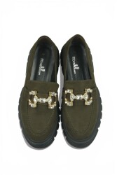 Fitbas 111975 677 Kadın Haki Süet Büyük & Küçük Numara Ayakkabı - 4