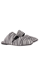 Fitbas 112003 052 Kadın Zebra Büyük & Küçük Numara Terlik - Thumbnail