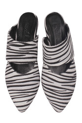 Fitbas 112003 052 Kadın Zebra Büyük & Küçük Numara Terlik - Thumbnail
