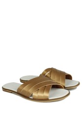 Fitbas 112110 721 Kadın Gold Büyük Numara Sandalet - 3