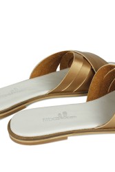 Fitbas 112110 721 Kadın Gold Büyük Numara Sandalet - 4
