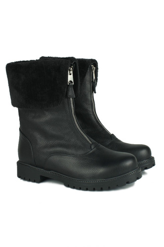 Fitbas 112407 013 Kadın Siyah Kürklü Büyük Numara Bot - Fitbas (1)