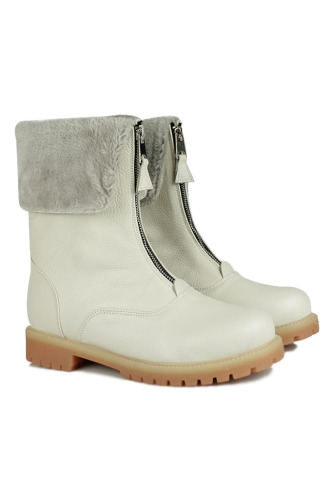 Fitbas 112407 318 Kadın Ten Kürklü Büyük Numara Bot - Fitbas (1)