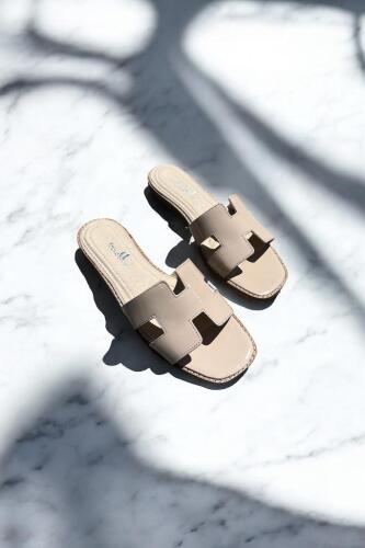 Fitbas 112608 320 Kadın Ten Büyük Numara Terlik - Fitbas