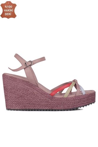 Fitbas 1315 702 Kadın Mor Büyük & Küçük Numara Sandalet - Fitbas