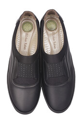 Fitbas 155067 014 Kadın Siyah Günlük Büyük Numara Ayakkabı - Thumbnail