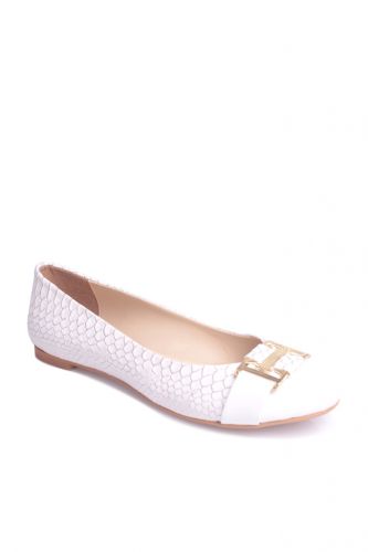 Fitbas 222018 468 Kadın Beyaz Büyük & Küçük Numara Babet - Fitbas (1)