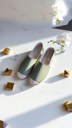 Fitbas 360002 676 Kadın Nil Yeşili Günlük Büyük Numara Ayakkabı - Fitbas