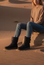 Fitbas 392802 014 Kadın Siyah Bot - 7