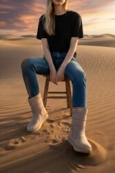 Fitbas 392802 319 Kadın Bej Bot - 4