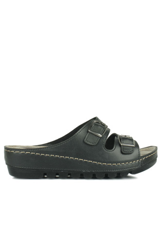 Fitbas 392993 014 Kadın Siyah Büyük Numara Terlik - Fitbas