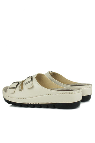 Fitbas 392993 319 Kadın Bej Büyük Numara Terlik - Fitbas (1)