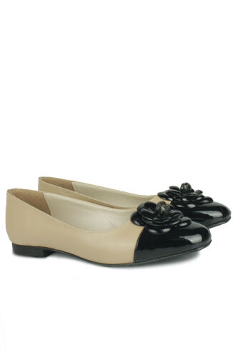 Fitbas 411001 325 Kadın Siyah Ten Büyük & Küçük Numara Babet - Fitbas