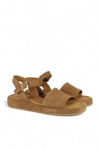 Fitbas 411008 167 Kadın Taba Rengi Büyük & Küçük Numara Sandalet - Fitbas (1)