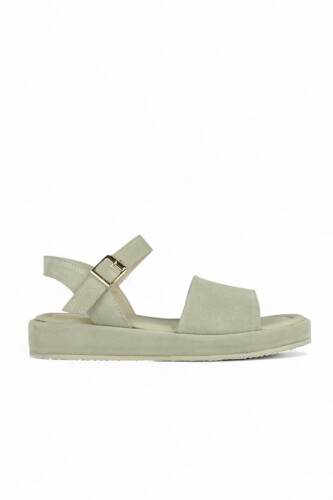 Fitbas 411008 319 Kadın Kum Rengi Büyük & Küçük Numara Sandalet - Fitbas (1)