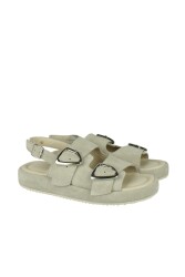 Fitbas 411010 319 Kadın Kum Rengi Büyük & Küçük Numara Sandalet - 2