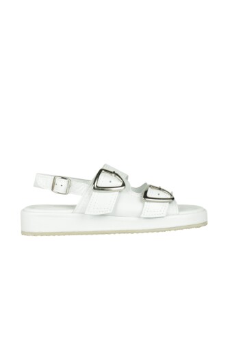 Fitbas 411010 468 Kadın Beyaz Renk Büyük & Küçük Numara Sandalet - Fitbas