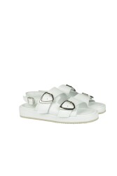 Fitbas 411010 468 Kadın Beyaz Renk Büyük & Küçük Numara Sandalet - 2