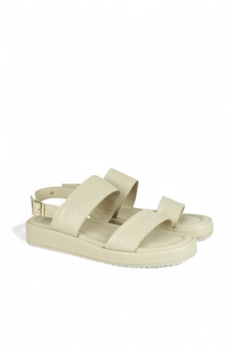 Fitbas 411011 319 Kadın Kum Rengi Büyük & Küçük Numara Sandalet - Fitbas (1)