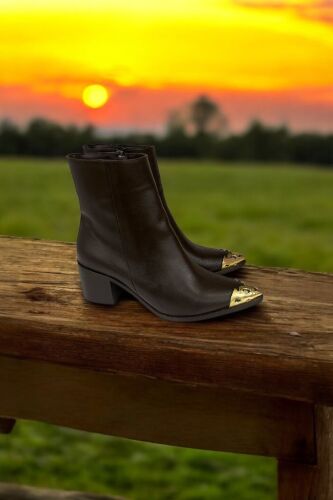 Fitbas 411794 232 Kadın Kahve Büyük & Küçük Numara Bot - Fitbas (1)