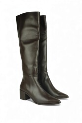 Fitbas 411796 232 Kadın Kahve Büyük & Küçük Numara Cizme - 2