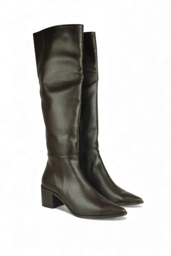 Fitbas 411796 232 Kadın Kahve Büyük & Küçük Numara Cizme - Fitbas (1)