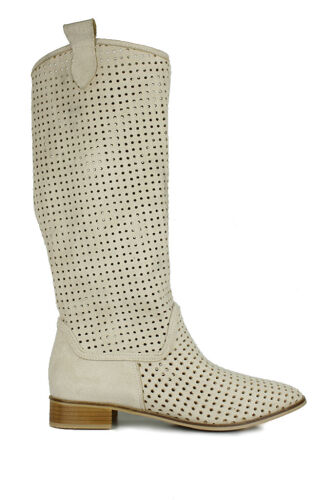 Fitbas 411800 327 Kadın Ten Büyük & Küçük Numara Bot Yazlık Çizme - Fitbas