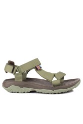 Fitbas 421001 701 Kadın Yeşil Büyük Numara Sandalet - Thumbnail