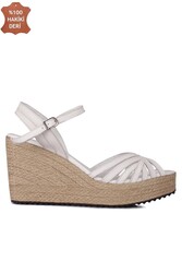 Fitbas 4389 468 Kadın Beyaz Büyük & Küçük Numara Sandalet 