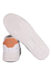 Fitbas 440176 628 Kadın Beyaz oranj Büyük Numara Spor ayakkabı - Thumbnail