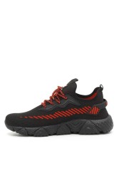 Fitbas 440178 016 Kadın Siyah Kırmızı Büyük Numara Spor ayakkabı - Thumbnail