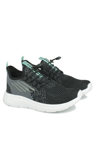 Fitbas 440185 670 Kadın Siyah Su Yeşili Küçük Numara Spor Ayakkabı - Fitbas (1)