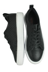 Fitbas 440212 013 Kadın Siyah Beyaz Büyük Numara Spor ayakkabı - Thumbnail