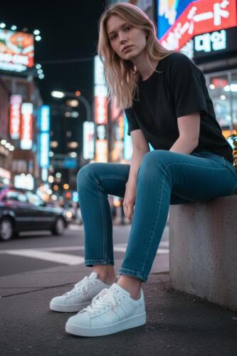 Fitbas 440242 468 Kadın Beyaz Büyük Numara Spor ayakkabı - Fitbas