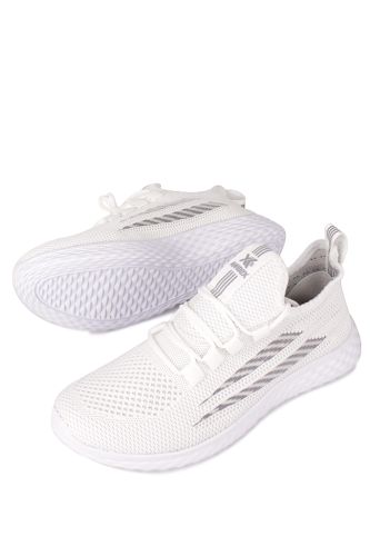 Fitbas - Fitbas 440580 468 Kadın Beyaz Gümüş Büyük Numara Spor ayakkabı (1)