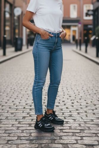 Fitbas 440594 014 Kadın Siyah Büyük Numara Spor Ayakkabı - Fitbas