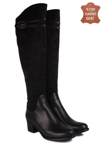 Fitbas 4709 025 Kadın Siyah Büyük & Küçük Numara Çizme - Fitbas