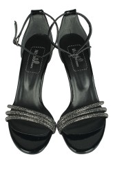 Fitbas 520031 021 Kadın Siyah Rugan Topuklu Büyük & Küçük Numara Ayakkabı - Thumbnail