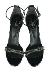 Fitbas 520032 021 Kadın Siyah Rugan Topuklu Büyük & Küçük Numara Ayakkabı - Thumbnail