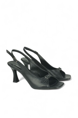 Fitbas 520034 014 Kadın Siyah Büyük & Küçük Numara Sandalet - Fitbas (1)