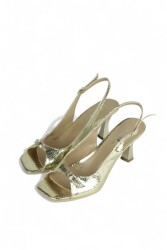 Fitbas 520034 721 Kadın Gold Büyük & Küçük Numara Sandalet - 4