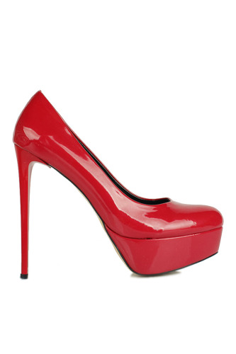 Fitbas 520037 559 Kadın Kırmızı Topuklu Büyük & Küçük Numara Platform Ayakkabı - Fitbas (1)
