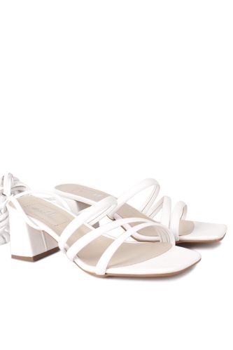 Fitbas - Fitbas 520056 468 Kadın Beyaz Büyük & Küçük Numara Sandalet (1)